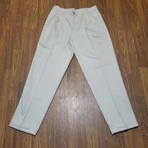 Bay to Bay Men's Light Tan Chinos 34x32 Cotton Pants – Rolled Cuff Design D2